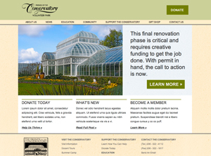 Friends of the Conservatory Page Template - Home Page