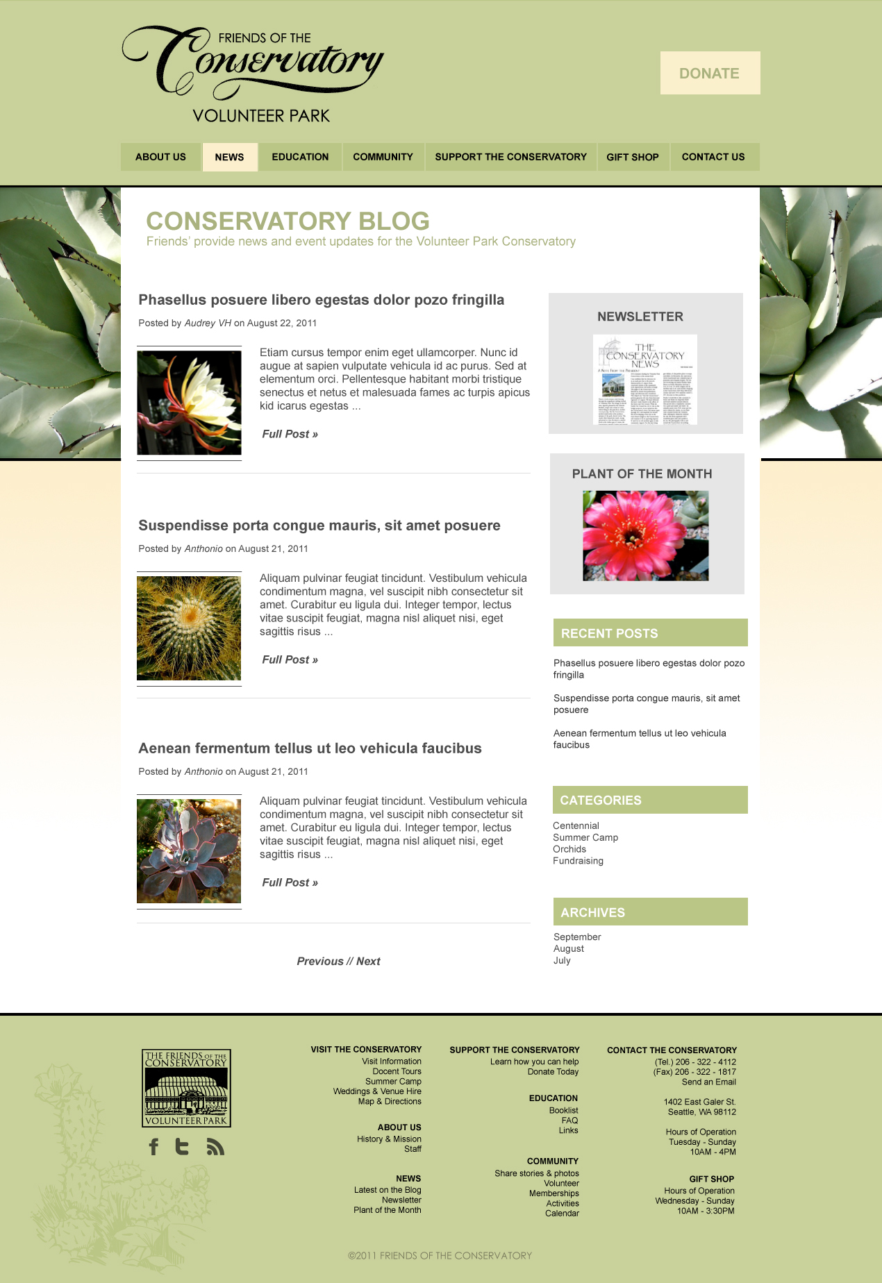 Visual Design 1 - Home Page